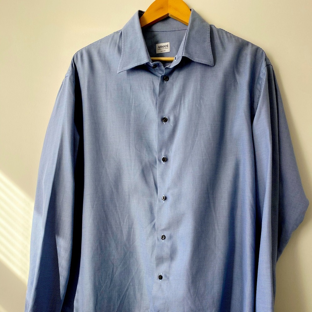 Armani Collezioni Patterned Dress Shirt 45/18